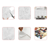 TileGlow 3D Peel-and-Stick Wall Tiles – Waterproof Self-Adhesive Backsplash Stickers for Kitchen, Bathroom & RV