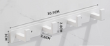 SteelLine Stainless Steel Wall Coat Rack – Multi-Purpose Hooks for Jackets, Bags & Hats