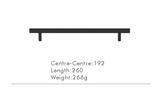 Nurlin T-Bar Brass Handle – Extra Long & Modern for Cabinets, Drawers & Refrigerators