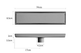 AeroDrain Stainless Steel Shower Floor Drain – Odor-Blocking Square Drain Cover in Brushed 304 Stainless Steel