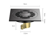 AquaShield Square Stainless Steel Floor Drain – Odor-Free Shower Drain for Modern Bathrooms