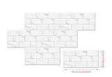 RetroBrick – 6-Piece Self-Adhesive Retro Brick Wall Sticker Set (30x15 cm / 11.8"x5.9")