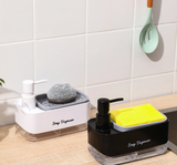 DualPress Pro Kitchen Soap Dispenser – Manual 2-Way Press Pump, Refillable & Removable Dish Soap System for Sink & Countertop