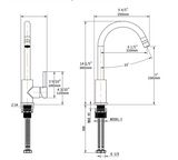 Amora Bathroom Faucet – Stylish Hot & Cold Mixer in Brass