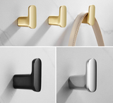 ChromeGrip Self-Adhesive Wall Hooks – Heavy-Duty Brass Hooks for Bathroom, Kitchen, Entryway & Bedroom