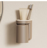 DuoClean 2-in-1 Toothbrush & Cup Wall Holder – Space-Saving, No-Drill Bathroom Organizer