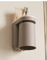 DuoClean 2-in-1 Toothbrush & Cup Wall Holder – Space-Saving, No-Drill Bathroom Organizer