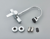 Wall-Mounted Kitchen Faucet with Flexible Spout, 360° Rotation and Dual Spray Function