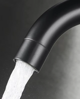 Contemporary Black Nickel Stainless Steel Bathroom Faucet with 360 Degree Swivel Spout and Single Lever Control