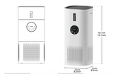 PureBreathe 2-in-1 Air Purifier & Humidifier – H13 HEPA Filter, Ultra-Quiet, Ideal for Allergies, Pets & Smoke