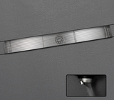 LuxoDrain Tile-In Linear Shower Drain – 600mm Brushed Gold & Grey SUS304 Stainless Steel
