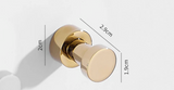 ChromeGrip Self-Adhesive Wall Hooks – Heavy-Duty Brass Hooks for Bathroom, Kitchen, Entryway & Bedroom