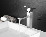 Matte Black Bathroom Sink Faucet with Single Handle Hot and Cold Mixer