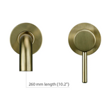 Modern Wall Mounted Dual Hole Bathroom Faucet