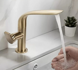 AquaLux GlideFlow Swivel Bathroom Faucet – Premium Solid Brass Vanity Sink Mixer with 360° Rotating Spout