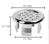 DrainElegance Solid Brass Sink Overflow Cover Ring – Universal 0.87–0.98 in. Fit