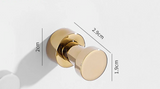 ChromeGrip Self-Adhesive Wall Hooks – Heavy-Duty Brass Hooks for Bathroom, Kitchen, Entryway & Bedroom