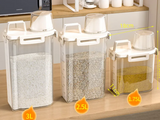 FreshSeal Airtight Grain Storage Container – Rice Dispenser Box with Lid | Moisture & Insect Proof | Clear Food Storage 1.75–3L