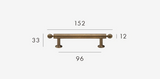 BrassElegance Solid Brass Antique T-Bar Cabinet Handle – Vintage American Furniture Pull