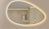 Luminaire Irregular LED Bathroom Mirror – Smart Touch, Creative Backlit Design