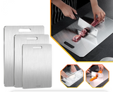 SteelSlice – Double-Sided 316 Stainless Steel Cutting Board with Titanium Coating