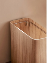 EcoPress Wooden Trash Bin with Lid – Large, Stylish Wastebasket for Home, Office & Modern Living