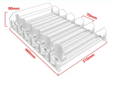 CoolSlide Automatic Beverage Organizer – Adjustable Can Storage for Fridge & Kitchen