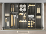 SlideDry Adjustable Pull-Out Dish & Utensil Organizer – Kitchen Drawer & Cabinet Storage Solution