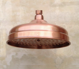 VintageRain Round Antique Red Copper Rain Shower Head – Luxurious Solid Brass Bathroom Upgrade