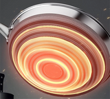ChefMaster – Stainless Steel Nonstick Frying Pan with Honeycomb Surface & Glass Lid