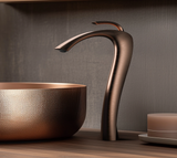 Luxury Chrome Brass Bathroom Sink Faucet with Single Handle and Anti-Leak Ceramic Valve