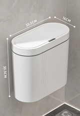 SmartWave 9L Automatic Sensor Trash Can – Wall-Mounted & Waterproof for Bathroom and Kitchen