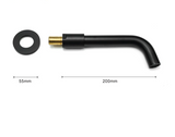 Wall-Mounted Sink Spout in Solid Brass – Modern Replacement Outlet in Multiple Length Options
