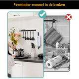 Stick & Grip No-Drill Adhesive Paper Towel & Toilet Roll Holder – Space-Saving Wall Organizer for Kitchen & Bathroom