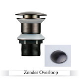 LuxDrain Pop-Up Drain Stopper – Stylish Bathroom Sink Stopper in Black & Gold