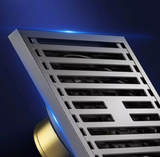 AquaShield Square Stainless Steel Floor Drain – Odor-Free Shower Drain for Modern Bathrooms