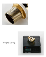 LuxDrain Pop-Up Drain Stopper – Stylish Bathroom Sink Stopper in Black & Gold