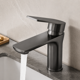 Modern Stainless Steel Bathroom Sink Faucet – Single Handle Basin Mixer for Hot and Cold Water