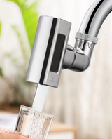 AquaTwist HydroFlow 4-Mode Swivel Kitchen Faucet – 360° Rotating Pull-Control Sink Mixer with Waterfall, Spray & Pressure Stream