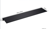 DuoMount Aluminum Wall Shelf Organizer – Modern Black/White Floating Storage Rack for Bathroom, Kitchen & Bedroom