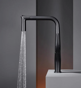 AquaLuxe – Luxury Pull-Out Kitchen Faucet | Brushed Gold & Black