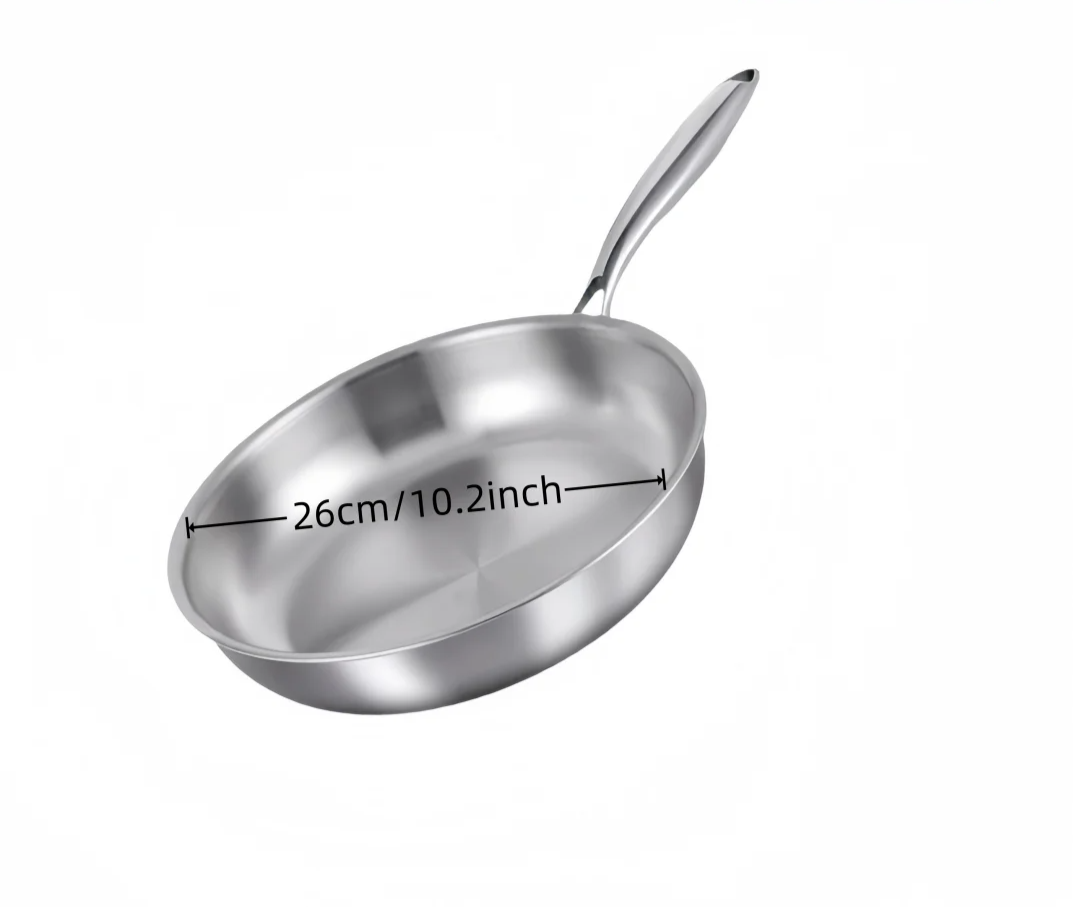 ProChef – Stainless Steel Nonstick Frying Pan for Gas & Induction