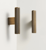 LineaBrass Antique Brass Linear T-Bar Cabinet & Drawer Handles – 5”