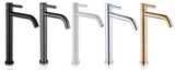 Modern Bathroom Sink Faucet in Black or Gold Finish – Single Handle Basin Mixer for Hot and Cold Water