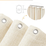 AquaScallop Luxury Shower Curtain – Waterproof Design with Elegant Scalloped Edge
