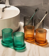 ColorSip HomeCup – Colorful Anti-Tip Bathroom Cup for Toothbrush & Rinsing