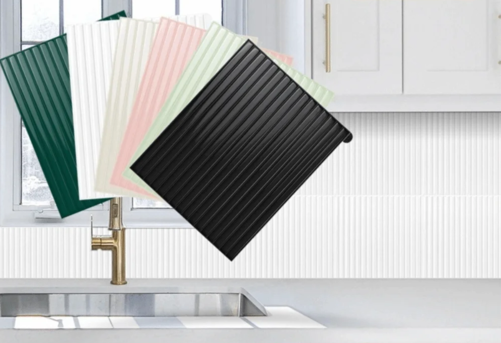 TileFlexX Self-Adhesive 3D Backsplash – Waterproof & Heat-Resistant Wall Tile Stickers for Kitchen & Bathroom