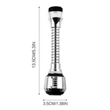 AquaFlex Steel – Stainless Steel Faucet Extension with 360° Rotation & Water-Saving Function