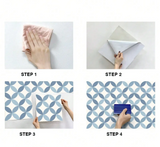 NordicTyle 12-Piece Scandinavian Floor & Wall Sticker Set – Thick PVC Tiles with Strong Adhesion for Modern Home Decor