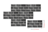 RetroBrick – 6-Piece Self-Adhesive Retro Brick Wall Sticker Set (30x15 cm / 11.8"x5.9")